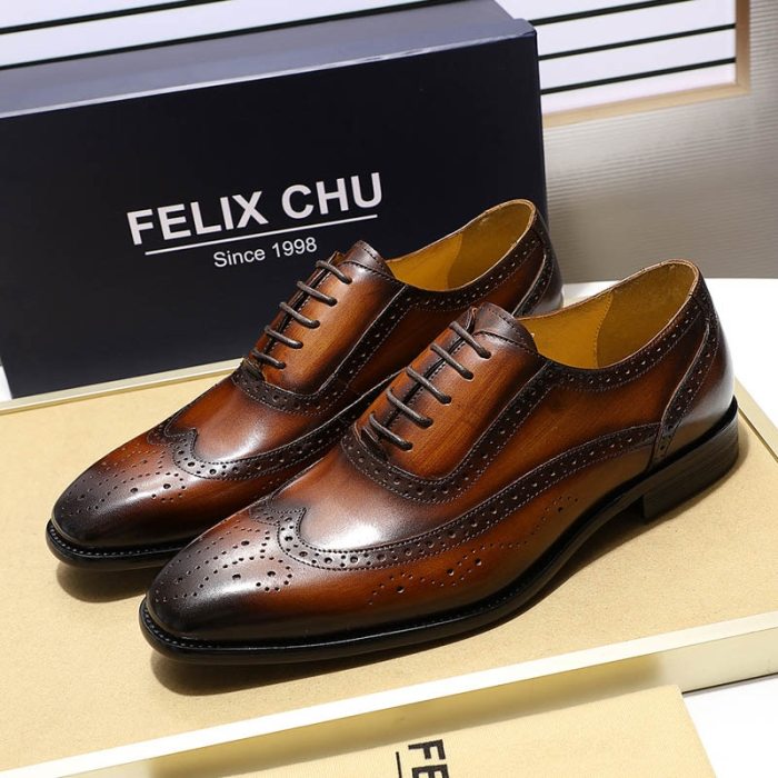 Soft leather men's dress shoes