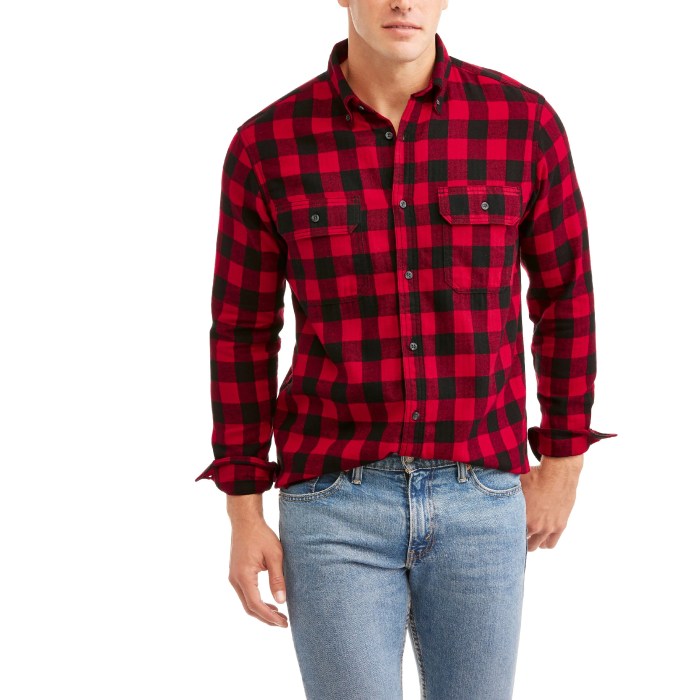 Men's flannel dress shirt