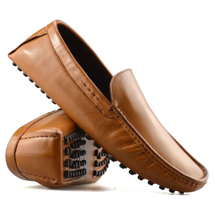 Mens tan loafer dress shoes