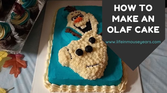 How to make an olaf cake decoration