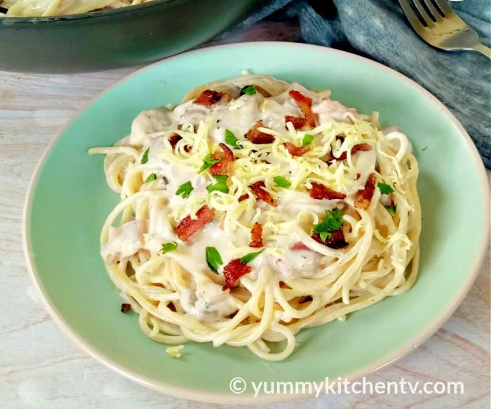 How to cook carbonara with bacon filipino style