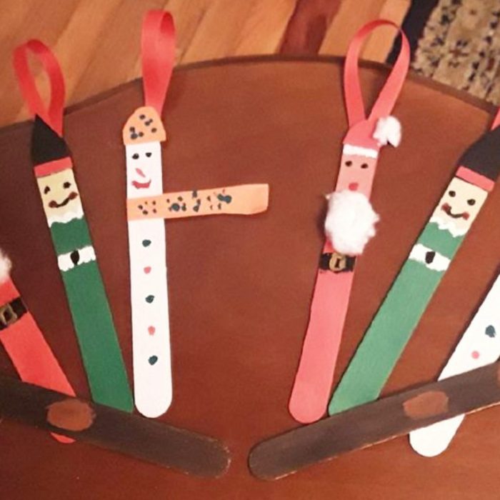 How to make popsicle stick christmas decoration