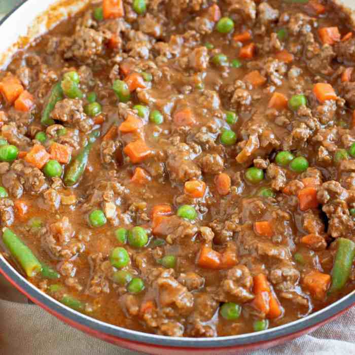 Minced cook stew