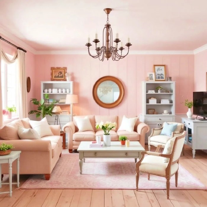 Pink room living country shabby chic cottage decor style romantic cozy vintage rooms bedroom love bedrooms furniture ideas interior homes