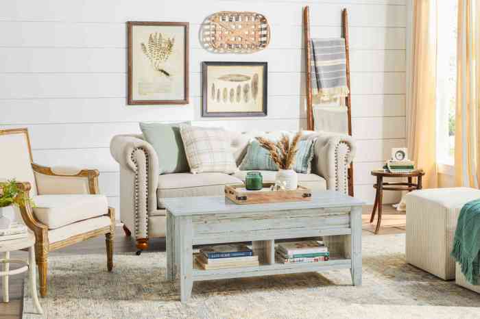 How to decorate shabby chic living room