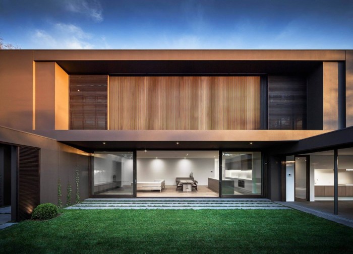 Modern house brown colors facade residence contemporary design architecture urban melbourne amazing colours architecturebeast story two angles homedsgn exterior beast