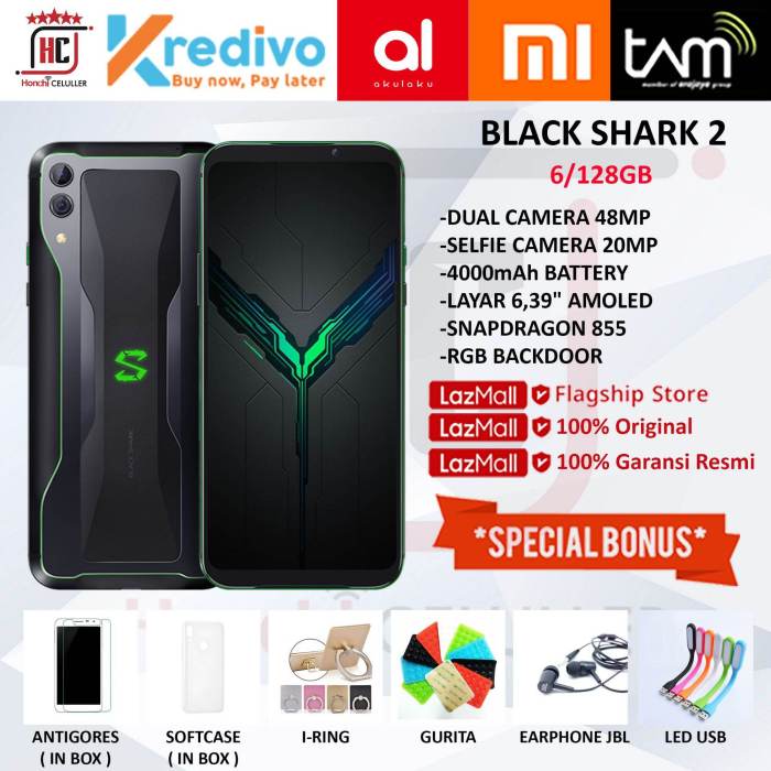 Harga hp xiaomi black shark 2 hello