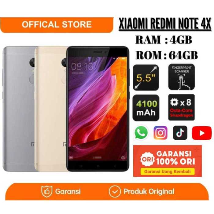 Harga hp xiaomi redmi note 4x bekas